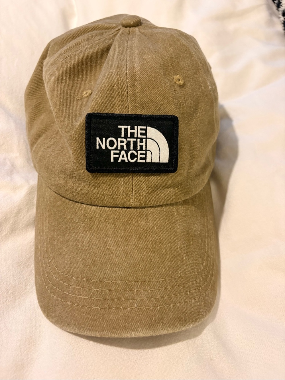 The North Face Men’s Tan Baseball Cap with Logo Patch